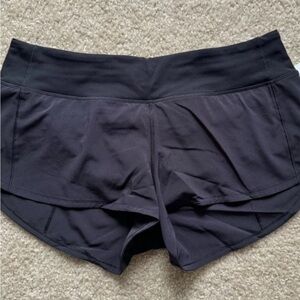 Lululemon speed up shorts black 6